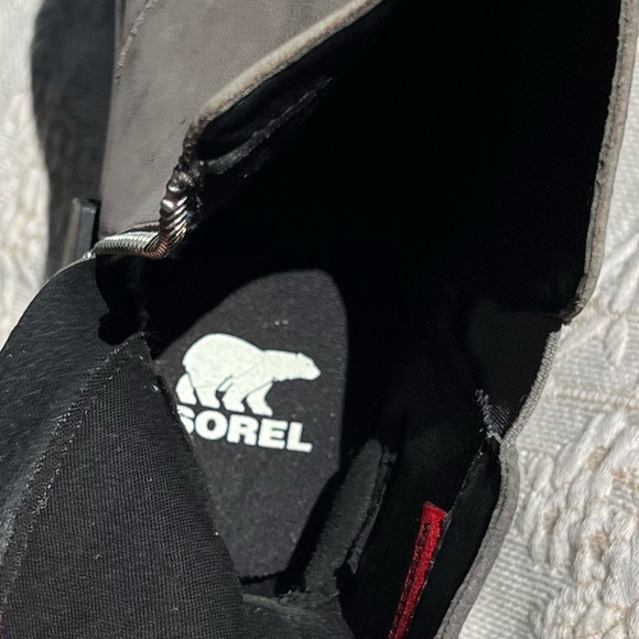 🌻Sorel Gray Emelie™ II Waterproof Full Grain Leather Ankle Boot Women's Size 7 - Picture 7 of 12